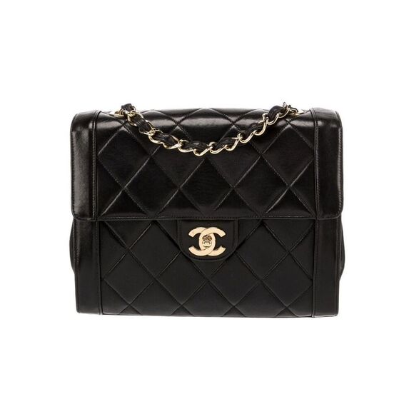 1995 CC Turn-lock diamond-quilted shoulder bag